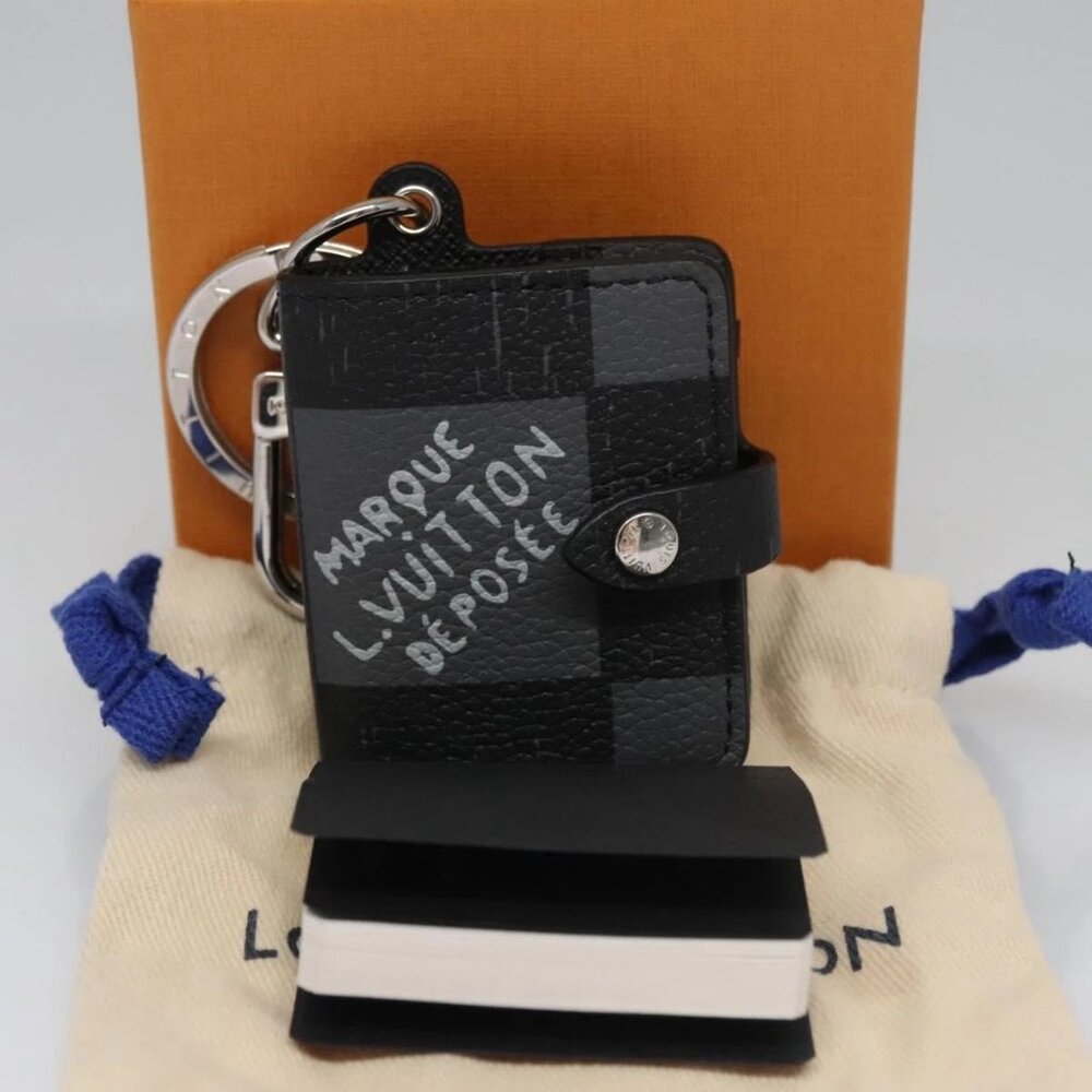 Authentic LOUIS VUITTON Damier Archives Porte Cles Carnet Keycase bst598-112825